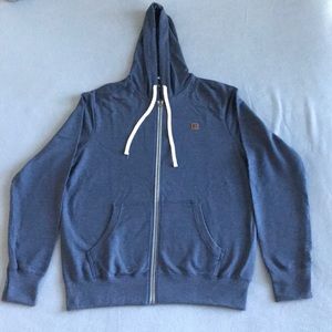 Navy hoodie with zipper